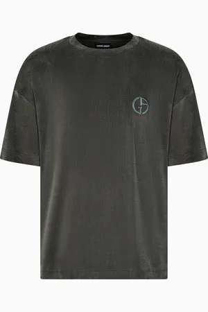 Giorgio Armani T-shirt ras-du-cou surdimensionné en cupro stretch