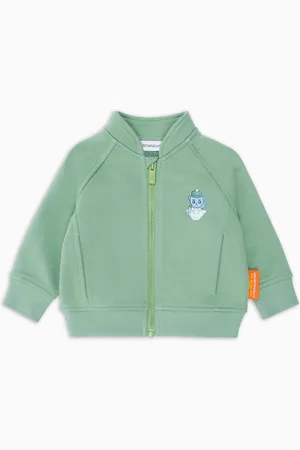 Emporio Armani Sweat-shirt façon cardigan en jersey biologique avec imprimé Manga Bear Crew ASV