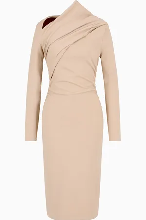 Giorgio Armani Robe mi-longue en mélange de viscose au point Milano