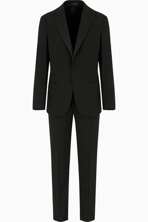 Giorgio Armani Smoking semi-toile en pure laine, coupe slim de la ligne Soho