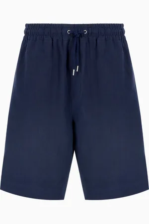 Giorgio Armani Bermuda sans pinces en toile de lin