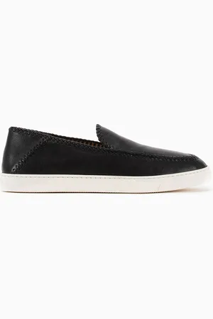 Giorgio Armani Chaussures à enfiler Galleria 3 en nappa