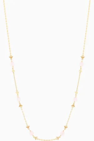 Emporio Armani Collier en fine chaîne en laiton couleur or