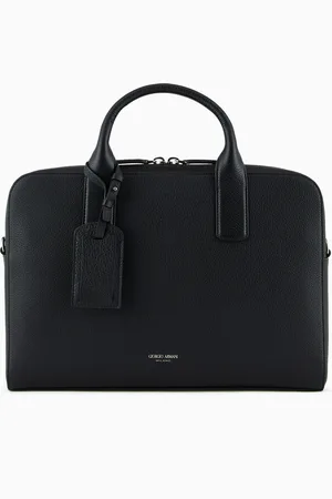 Giorgio Armani Porte-documents en cuir grainé