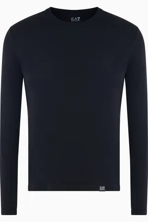 EA7 T-shirt Dynamic Athlete à manches longues en tissu technique