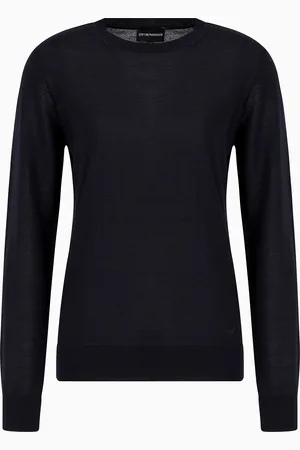 Emporio Armani Pull ras-du-cou en pure laine vierge