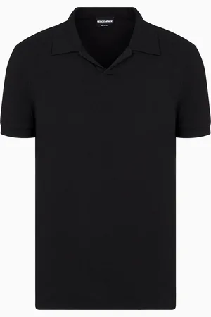 Giorgio Armani Polo à manches courtes en jersey de viscose stretch