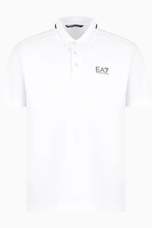 EA7 Polo Tennis Club en piqué de coton stretch