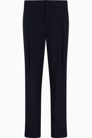 Giorgio Armani Pantalon à une pince en crêpe de laine