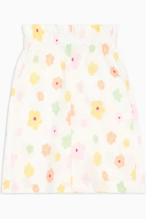 Emporio Armani Pantalon jupe-culotte en popeline entièrement imprimé