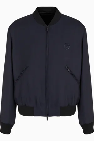Giorgio Armani Blouson en toile de cachemire et soie ASV