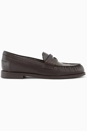 Emporio Armani Mocassins en cuir lisse