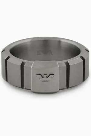 Emporio Armani Bague anneau en acier inoxydable