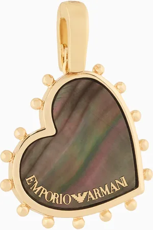 Emporio Armani Pendentif en nacre couleur or