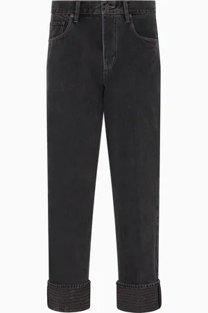 Emporio Armani Jean J73 à coupe ample en denim avec revers à logo