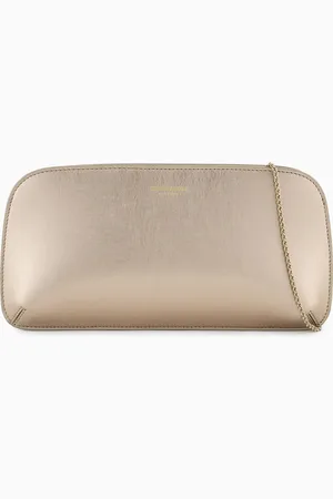 Giorgio Armani Pochette horizontale la Prima en cuir laminé