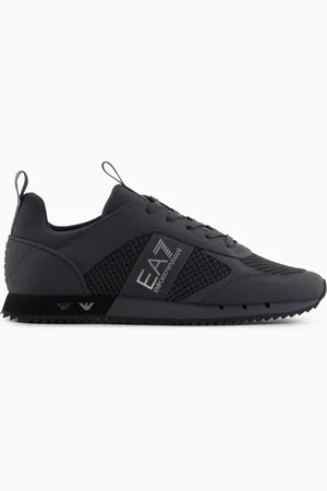 EA7 Sneakers noires et blanches Carbon