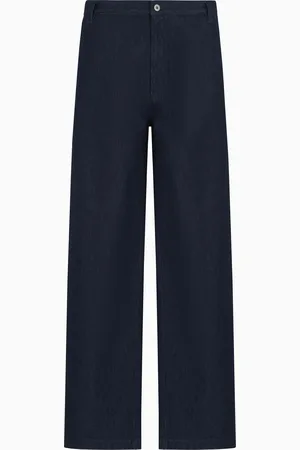 Emporio Armani Jean jambe large en denim Icon