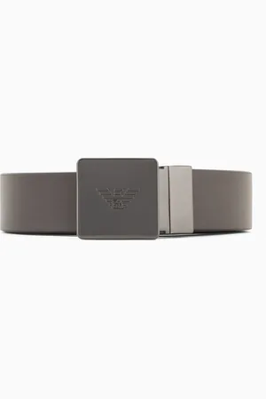 Emporio Armani Ceinture réversible en cuir bicolore avec plaque