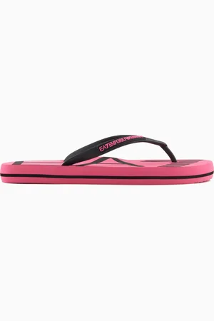 EA7 Tongs en caoutchouc avec logo