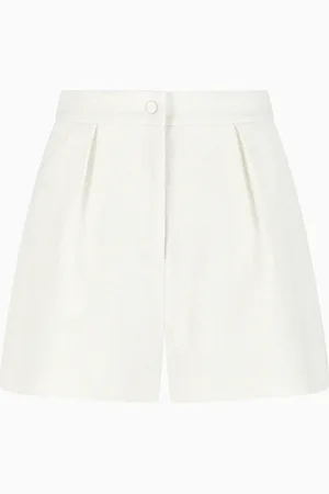 Emporio Armani Short en laine mélangée effet micro bouclé
