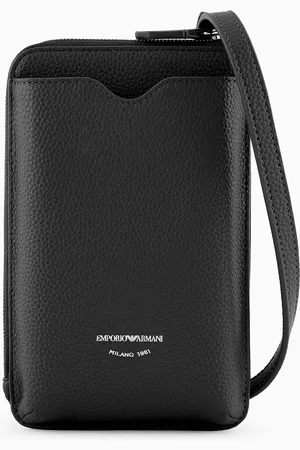 Emporio Armani Étui pour téléphone portable avec bandoulière MyEA à imprimé cerf