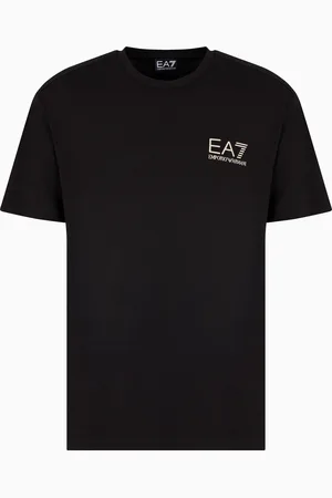 EA7 T-shirt ras-du-cou Gold Label en jersey de viscose