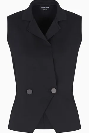Giorgio Armani Gilet croisé en maille de soie