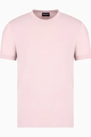 Giorgio Armani T-shirt à col ras-du-cou et manches courtes en jersey de viscose stretch