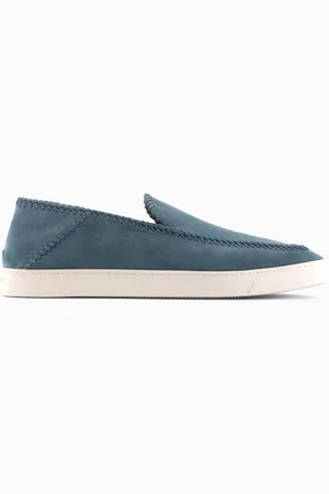 Giorgio Armani Chaussures à enfiler Galleria 3 en cuir suédé