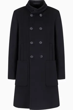 Giorgio Armani Manteau à double boutonnage Icon en tissu double de cachemire