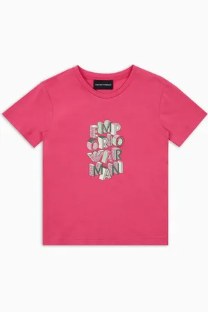 Emporio Armani T-shirt en jersey imprimé logo ASV