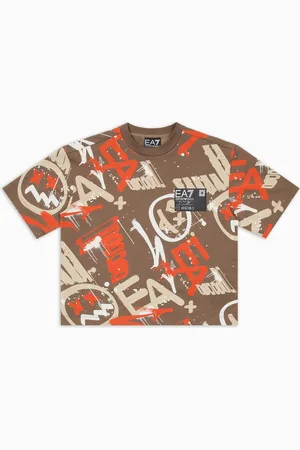 EA7 T-shirt Graphic Series Boy en jersey de coton