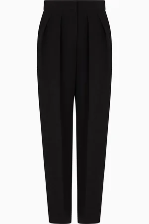 Giorgio Armani Pantalon à pinces en cady de soie