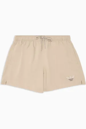Emporio Armani Short de bain avec broderie aigle bicolore