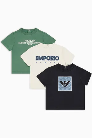 Emporio Armani Lot de 3 T-shirts en jersey avec imprimé logo graphique ASV