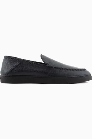Giorgio Armani Chaussures à enfiler Galleria 3 en cerf avec détail fileté