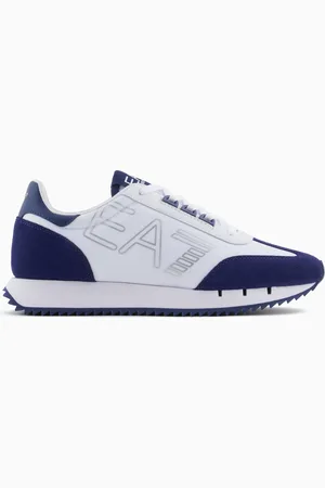 EA7 Sneakers noires et blanches Vintage