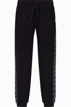 EA7 Pantalon de jogging Logo Series en mélange de coton