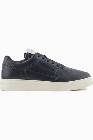 Emporio Armani Sneakers en cuir avec logo latéral