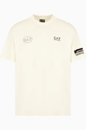 EA7 T-shirt ras-du-cou Graphic Series en jersey de coton