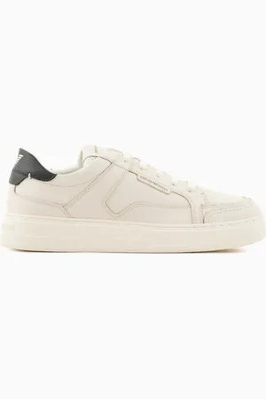 Emporio Armani Sneakers en cuir martelé