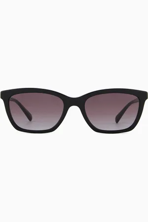 Emporio Armani Lunettes de soleil pour femme forme œil-de-chat, ajustement asiatique