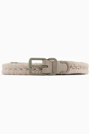 Giorgio Armani Ceinture en corde et cuir