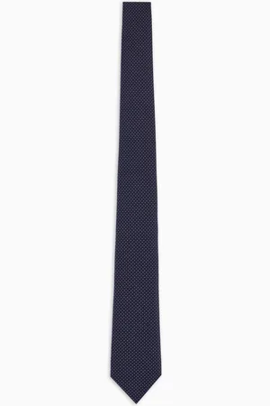 Giorgio Armani Cravate en pure soie jacquard à micro pois