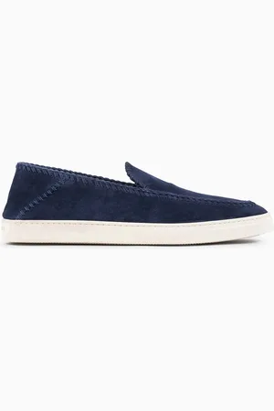 Giorgio Armani Chaussures à enfiler Galleria 3 en cuir suédé