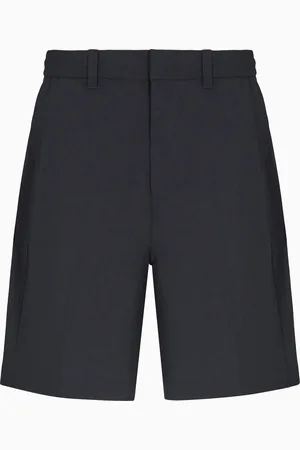 Emporio Armani Bermuda avec dos élastique en nylon seersucker