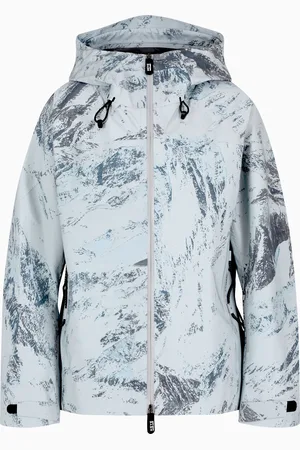 Giorgio Armani Veste de ski en tissu réfléchissant imprimé Neve