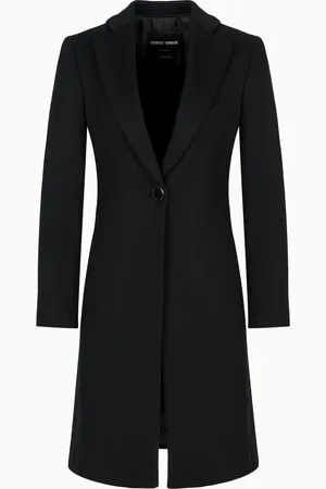 Giorgio Armani Manteau croisé en cachemire pur
