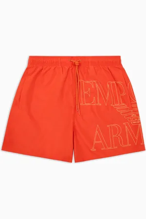 Emporio Armani Short de bain en tissu recyclé avec logo ASV audacieux ASV